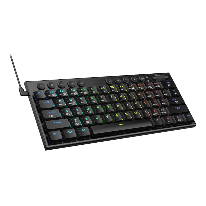RD-K632RGB-PRO_wr_05.jpg REDRAGON Horus Mini Pro 61Key Wireless Bluetooth Red Switch RGB Low Profile Gaming Mechanical Keyboard - Black