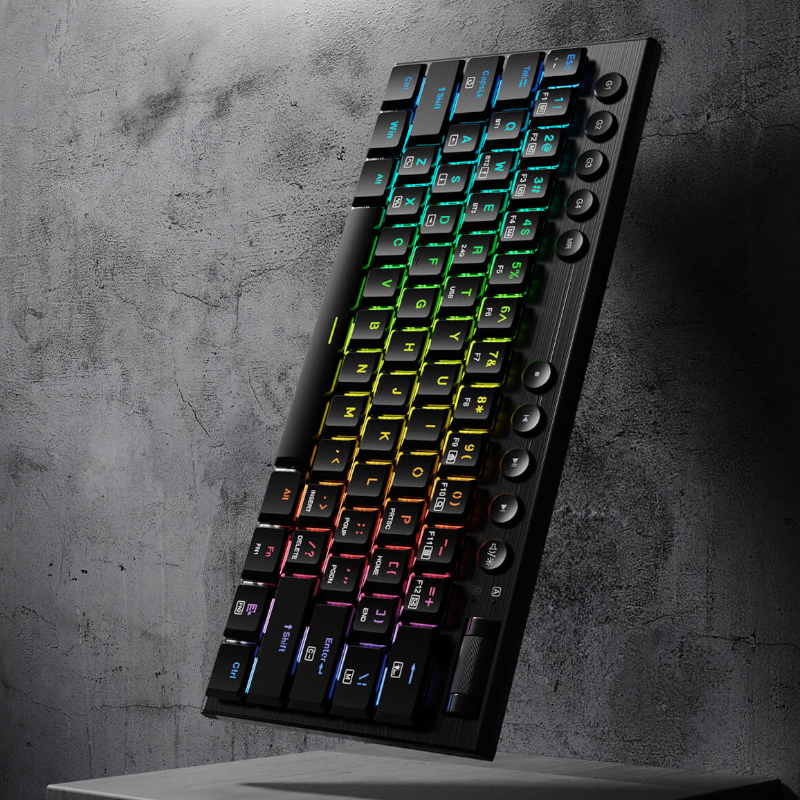 RD-K632RGB-PRO_wr_06.jpg REDRAGON Horus Mini Pro 61Key Wireless Bluetooth Red Switch RGB Low Profile Gaming Mechanical Keyboard - Black