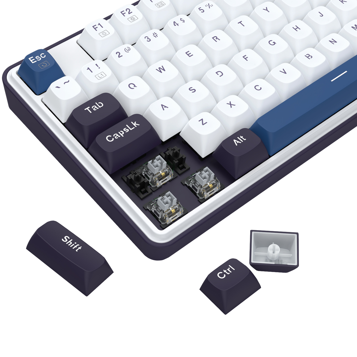 Redragon K689 WYVERN RGB Wired Mechanical Keyboard - White/Black