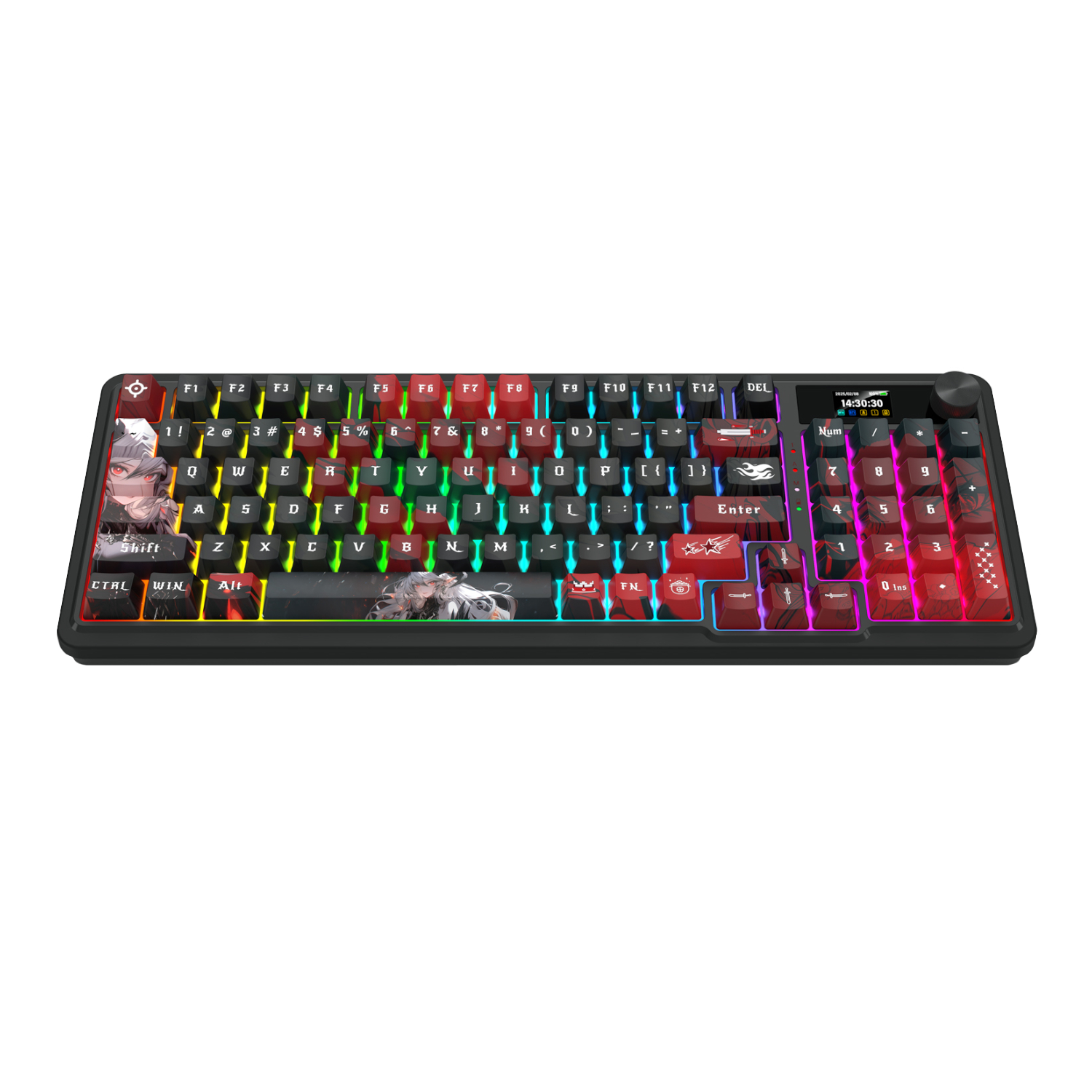 Redragon K719AK ARTEMIS PRO RGB Wireless LCD Mechanical Gaming Keyboard (Anime Edition)