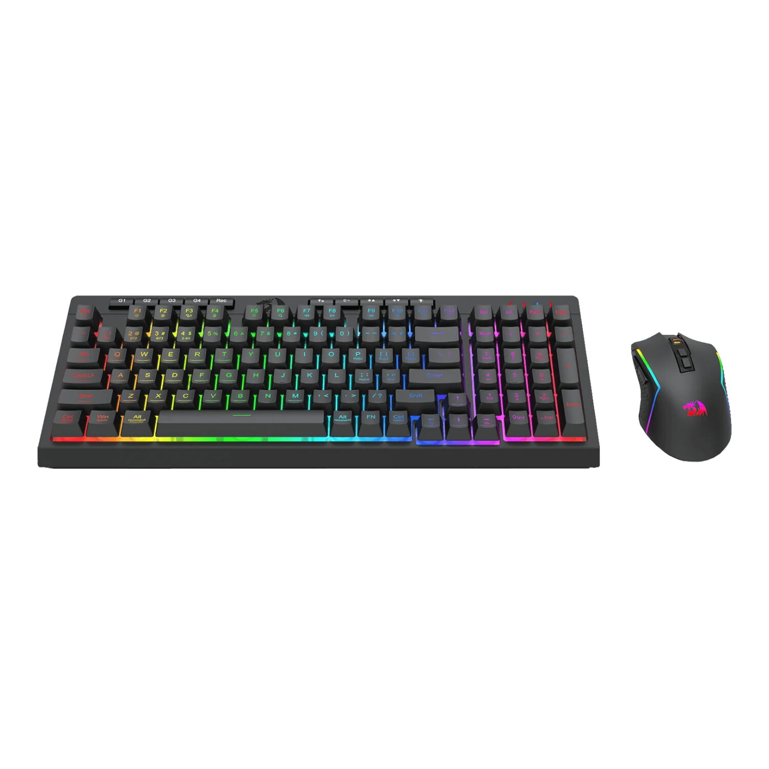 Redragon RYLO PRO S142 Tri-Mode RGB Gaming Keyboard and Mouse Combo