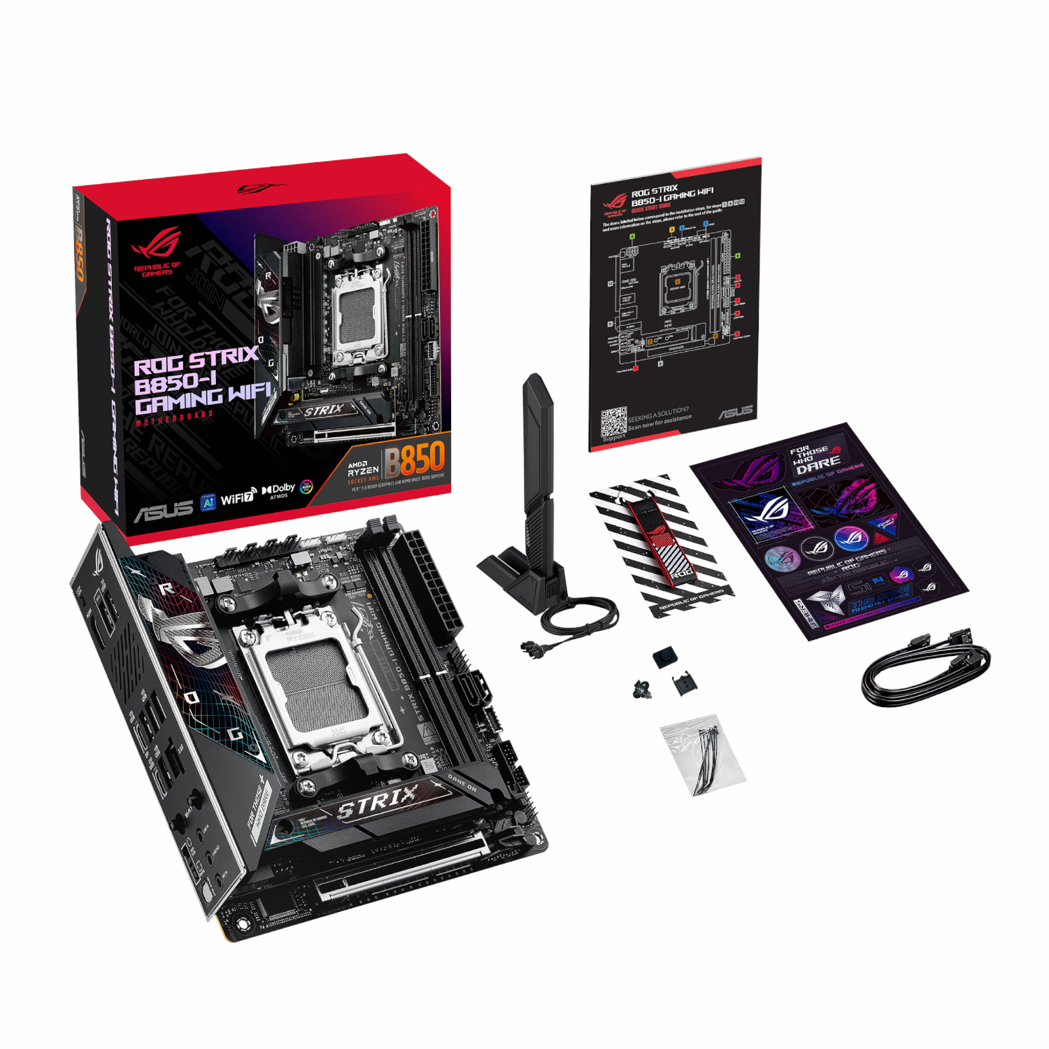 Asus ROG Strix B850-I Gaming WiFi AM5 Mini-ITX Gaming Motherboard