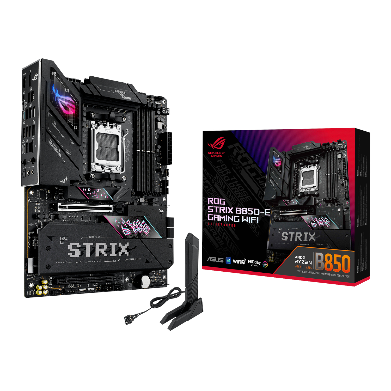 ROGSTRIXB850-EGAMINGWIFI_Asus-ROG-STRIX-X870E-E-GAMING-WIFI-AM5-ATX-Gaming-Motherboard-Black_wr_01b.jpg Asus ROG STRIX B850-E GAMING WIFI AM5 ATX Gaming Motherboard