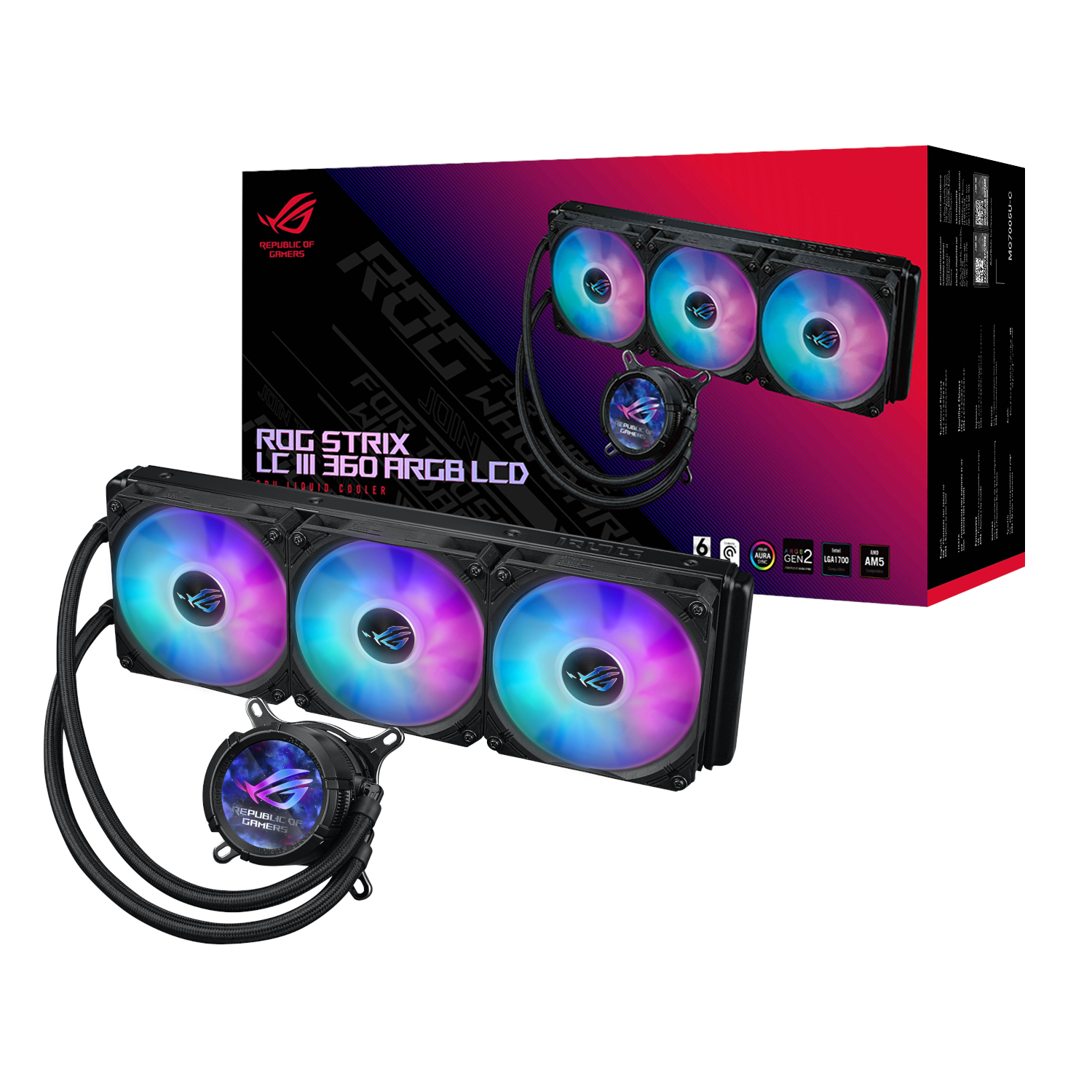 ROGSTRIXLCIII360ARGBLCD_Asus-ROG-STRIX-LC-III-360-ARGB-LCD-All-in-one-CPU-Liquid-Cooler-Black_wr_01a.jpg Asus ROG STRIX LC III 360 ARGB LCD All-in-one CPU Liquid Cooler - Black