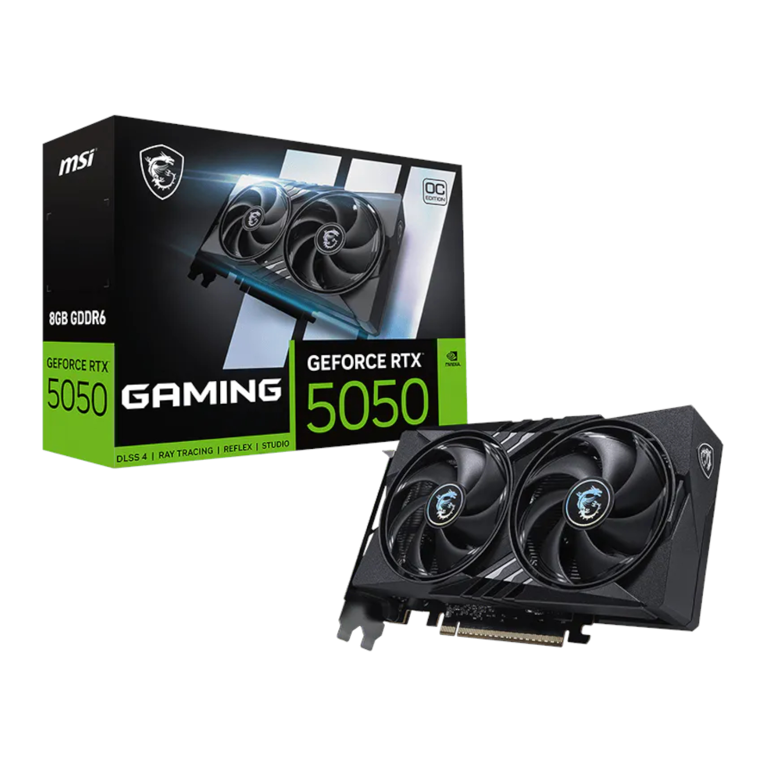 RTX5050GAMINGOC8GB_MSI-GeForce-RTX-5050-8G-GAMING-OC-Graphics-Card-Black_wr_01a.jpg MSI GeForce RTX 5050 8G GAMING OC Graphics Card