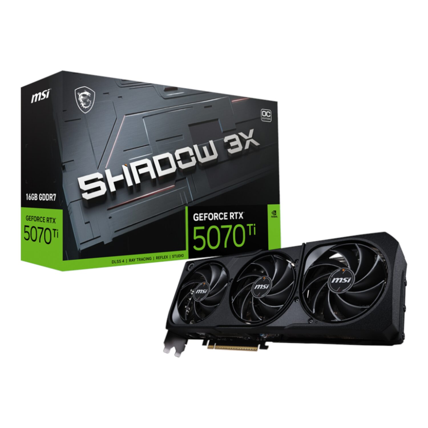 RTX5070TISHADOW3XOC16GB-WR-01.jpg MSI GeForce RTX 5070 Ti 16GB GDDR7 SHADOW 3X OC Graphics Card