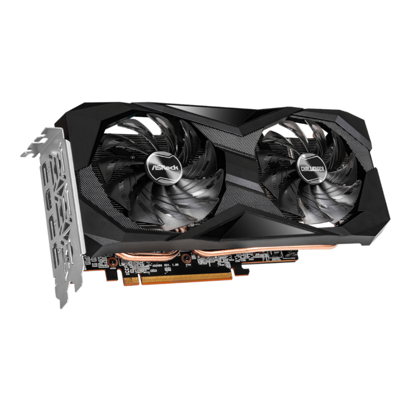 RX7600CHALLENGER8GOC_wr_03.jpg ASRock Radeon RX7600 Challenger 8G OC GDDR6 128-BIT Graphics Card