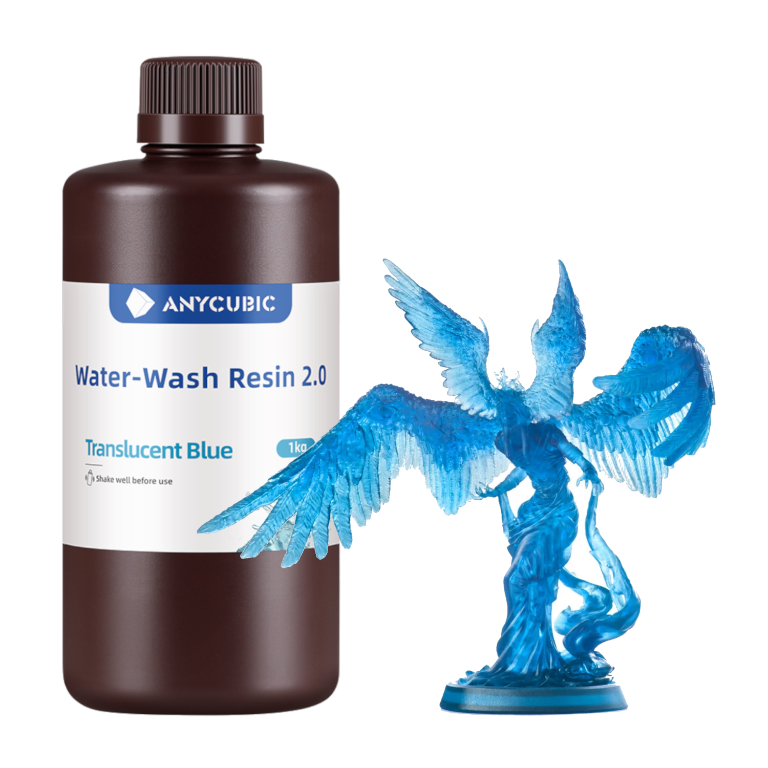 SSX2TB-10_Anycubic-Water-Wash-Resin-2.0-Trasnslucent-Blue_wr_01a.jpg Anycubic Water Wash Resin 2.0 – Translucent Blue