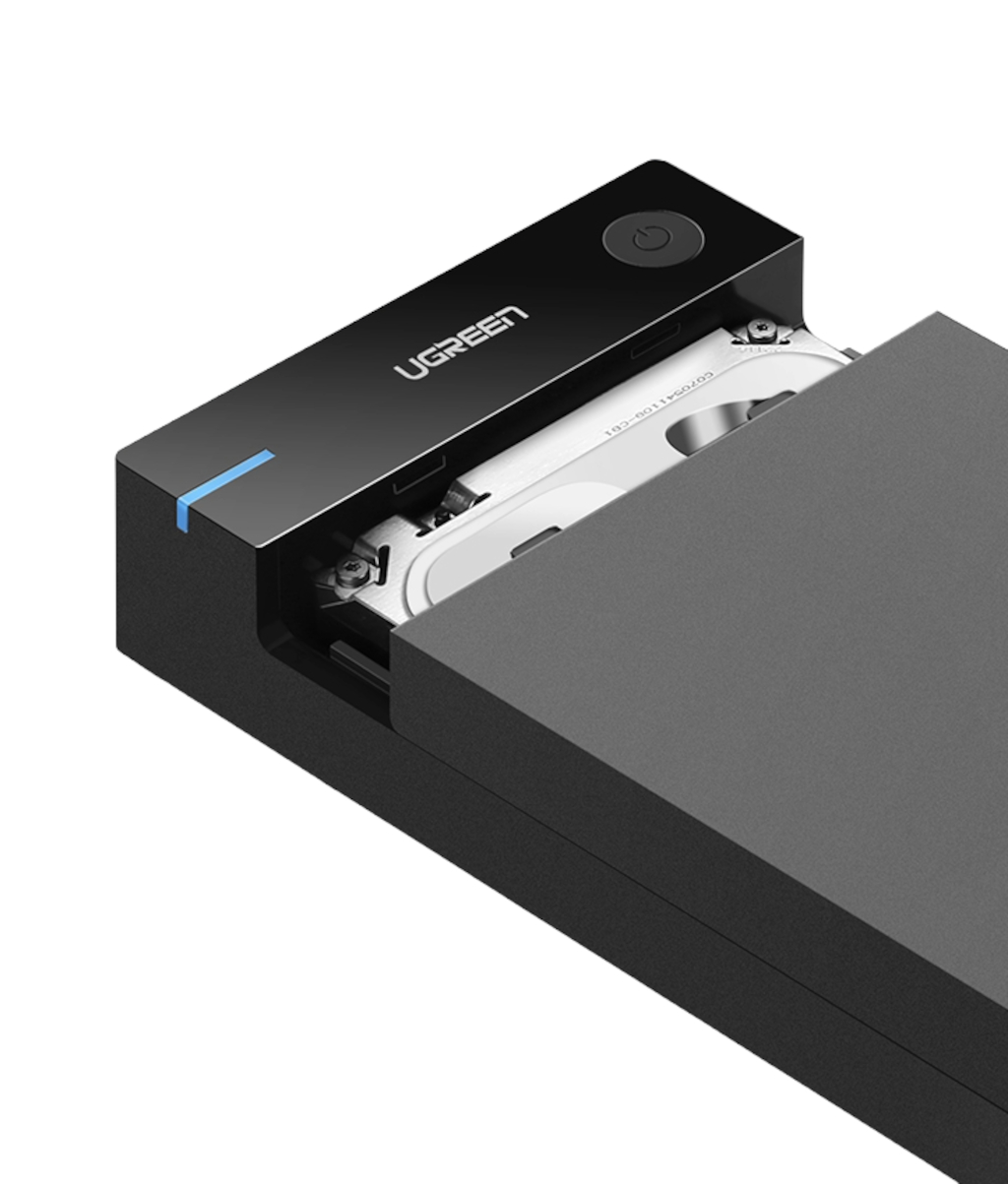 UGREEN 3.5" SATA Hard Drive USB 3.0 Enclosure 5Gbps – Black