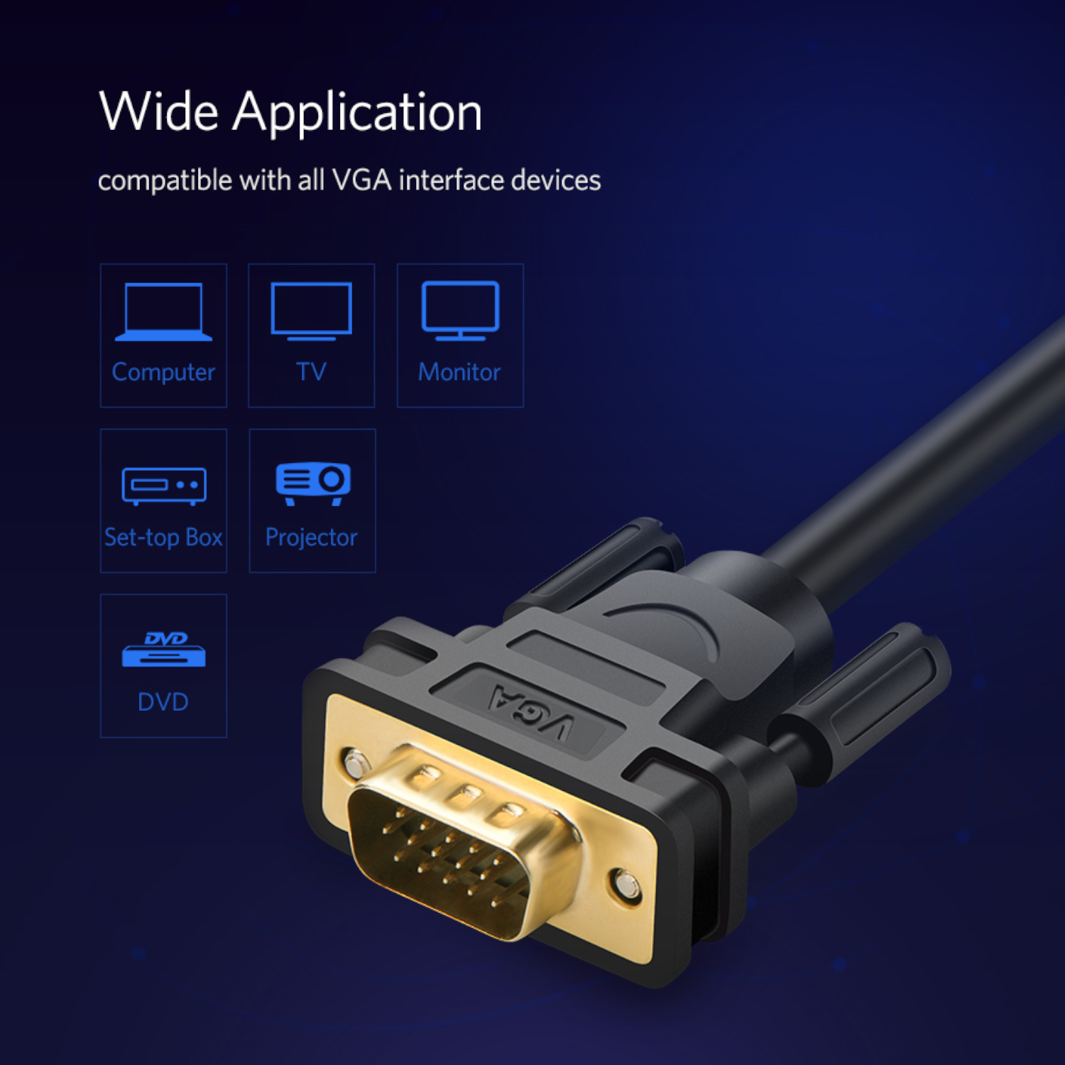 VG101-11630_UGreen-VGA-Cable-1.5M_wr_06a.jpg UGREEN VG101 VGA Male to Male Cable 1.5M