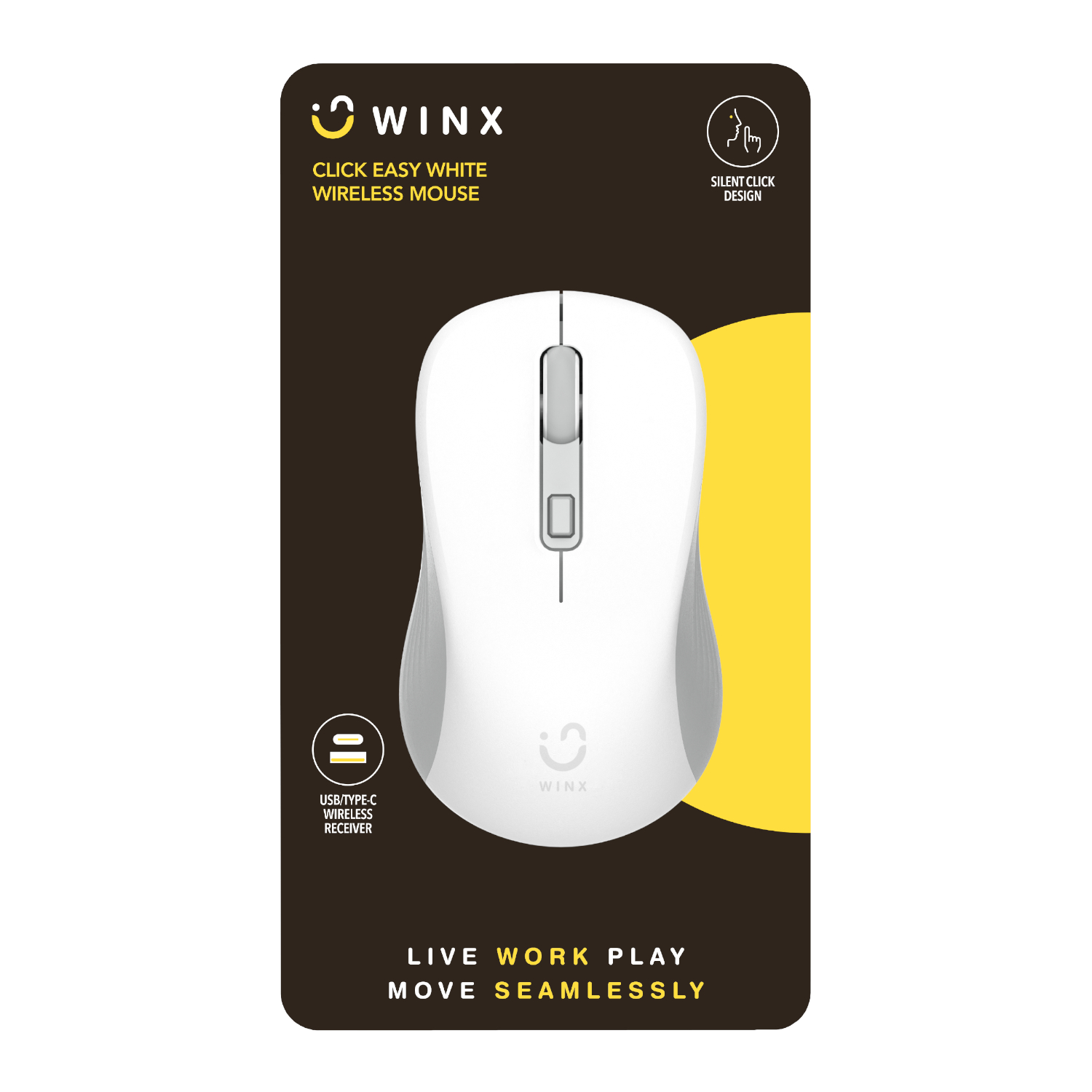 WX-KB109_WINX_CLICK_Easy_1600DPI_Wireless-Mouse_White_wr_03a.jpg WINX CLICK Easy 1600DPI 2.4GHz Wireless Mouse - White