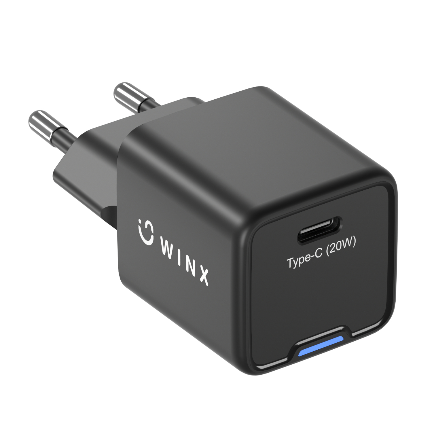 WX-WC103_WINX-POWER-Essential-Type-C-20W-GaN-Wall-Charger-Black_wr_02.jpg WINX POWER Essential Type-C 20W GaN Wall Charger