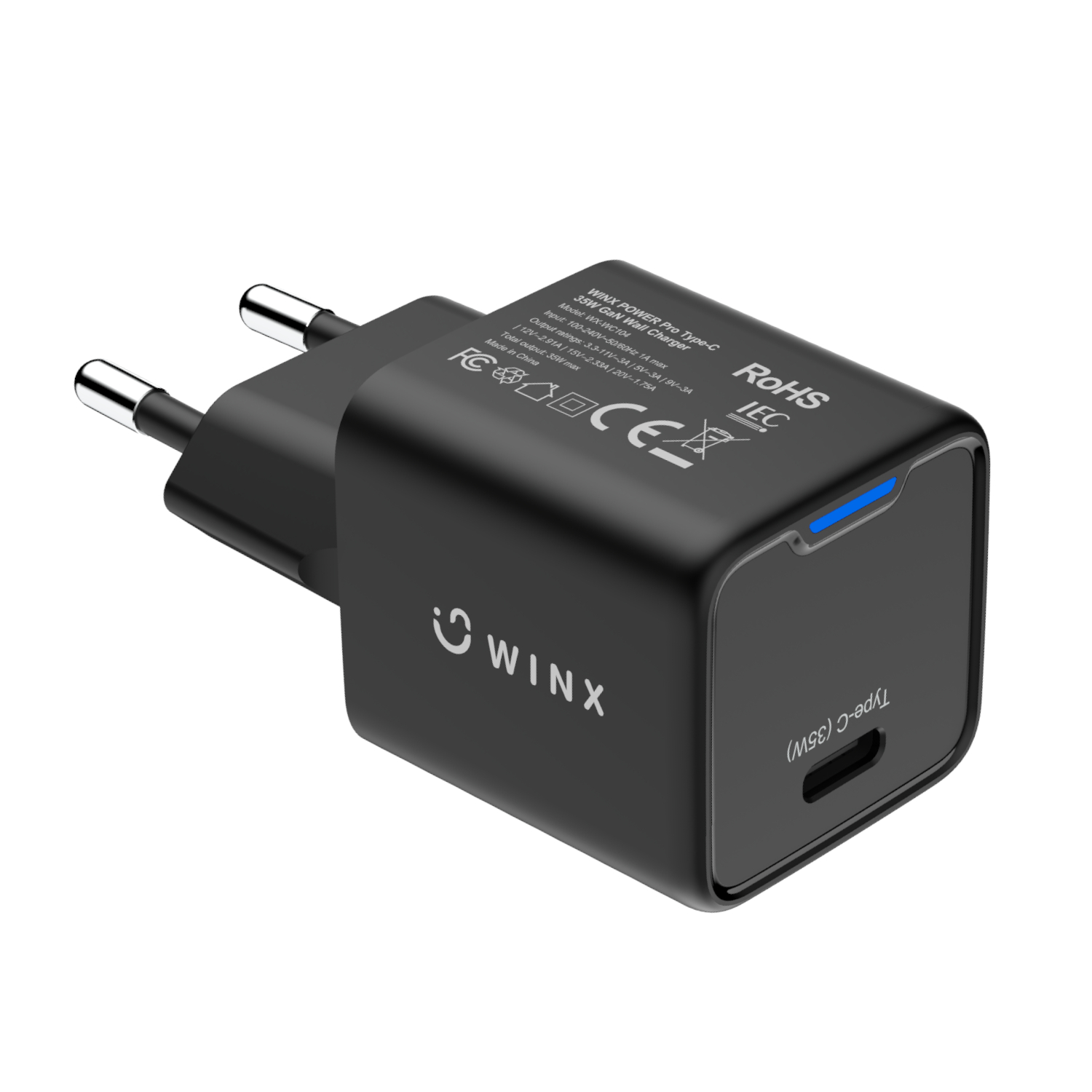 WX-WC104_WINX-POWER-Fast-Type-C-35W-GaN-Wall-Charger-Black_wr_01.jpg WINX POWER Fast Type-C 35W GaN Wall Charger